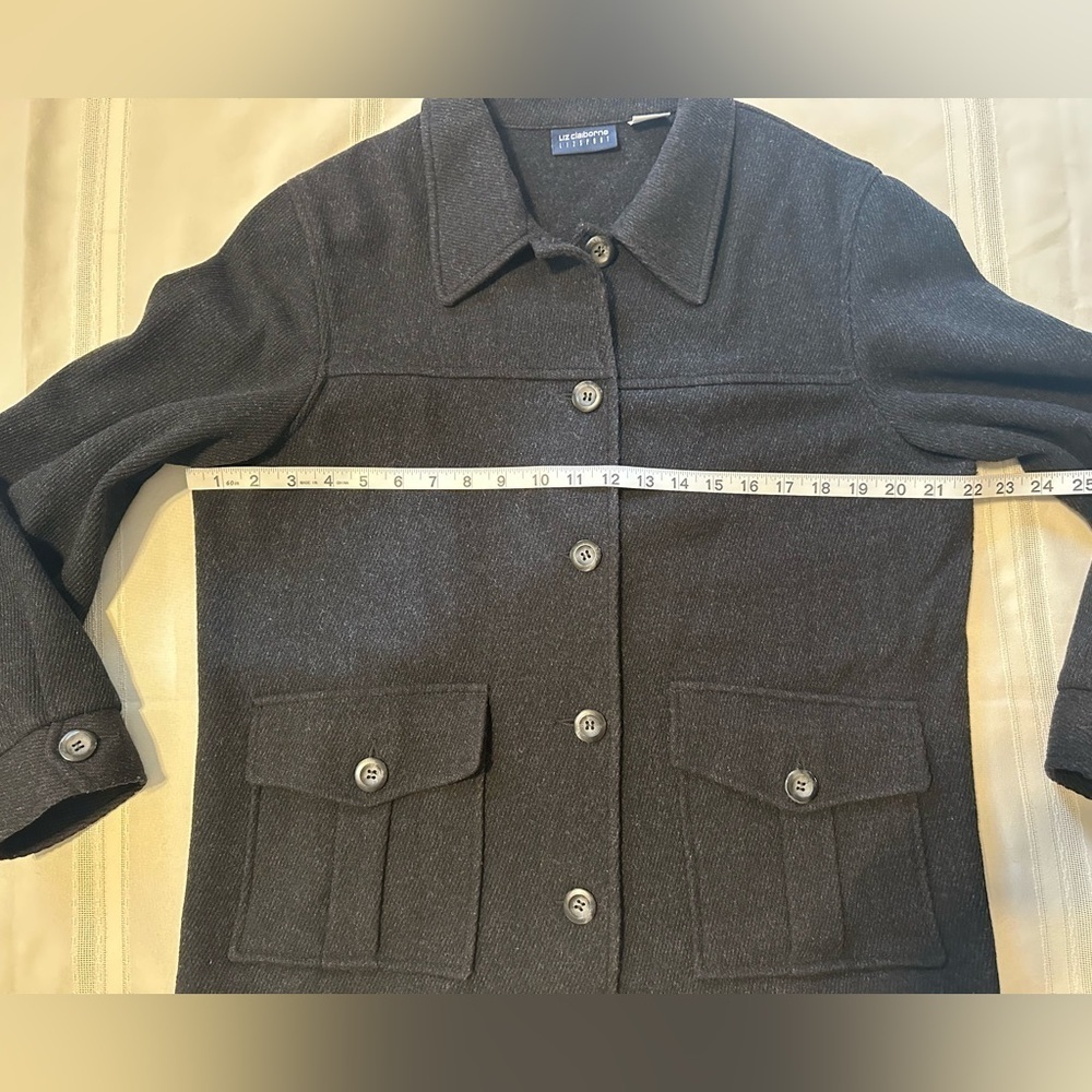 Liz Claiborne Black Utility Jacket - Picture 6 of 14